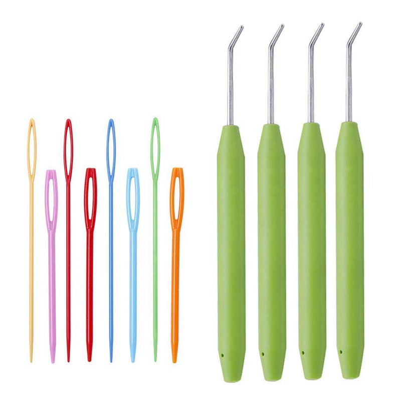 Mofuiry 4 Sets Knitting Loom Hooks, Crochet Hook Set with 8 Pieces Needles for Knifty Knitters ? - Image 1